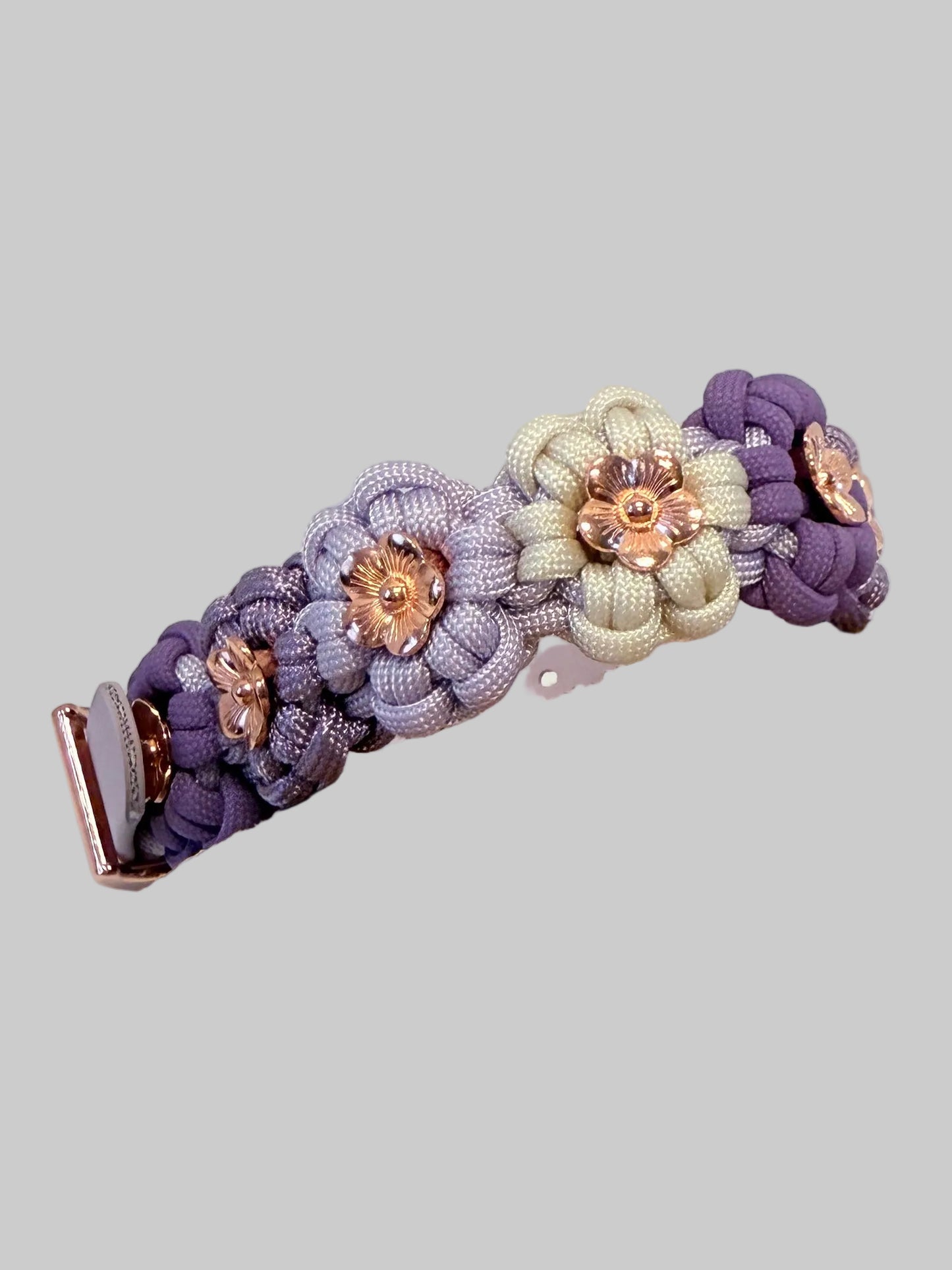 Halsband Flower Power Pastellila