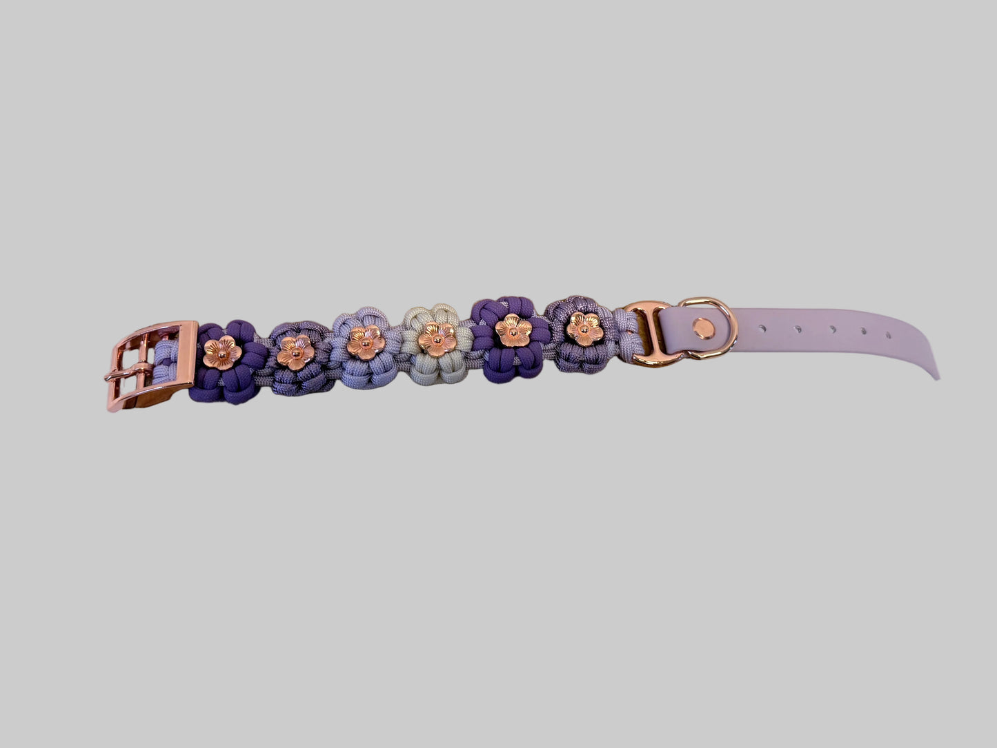 Halsband Flower Power Pastellila