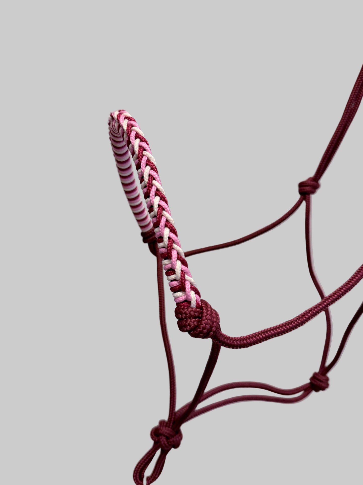 Knotenhalfter Twist Bordeauxe