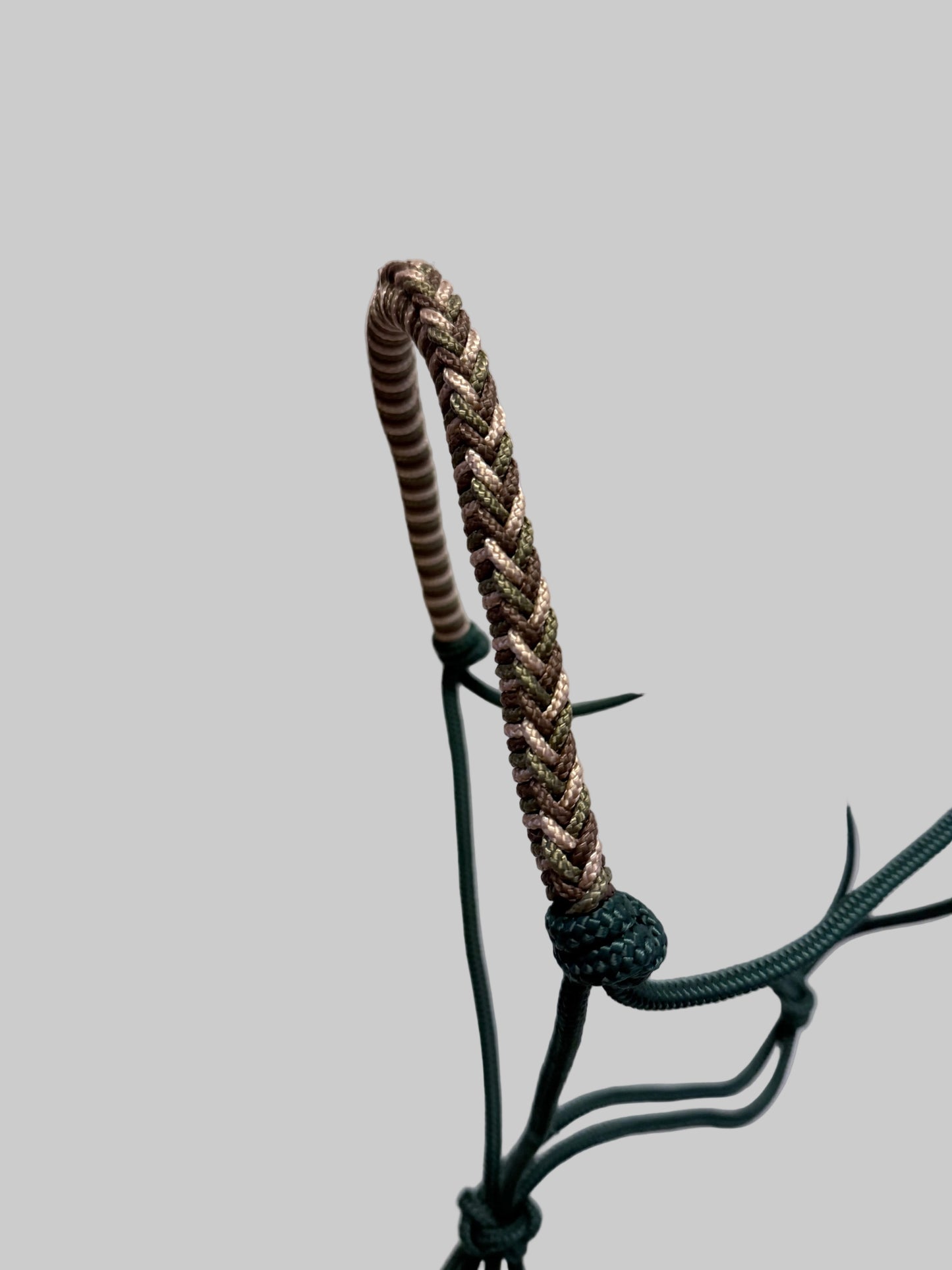Knotenhalfter Twist Dunkelgrün